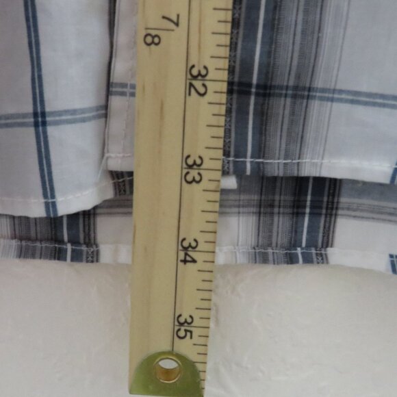 Coastal* Men's Long Sleeve Snap Down Curved Hem Chest Pocket Plaid Shirt~ XXL - Picture 7 of 11